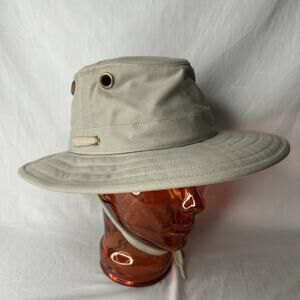 Tilley Hat Endurables Size 7 1/8 Vented Safari Hiking Outback Fishing Khaki